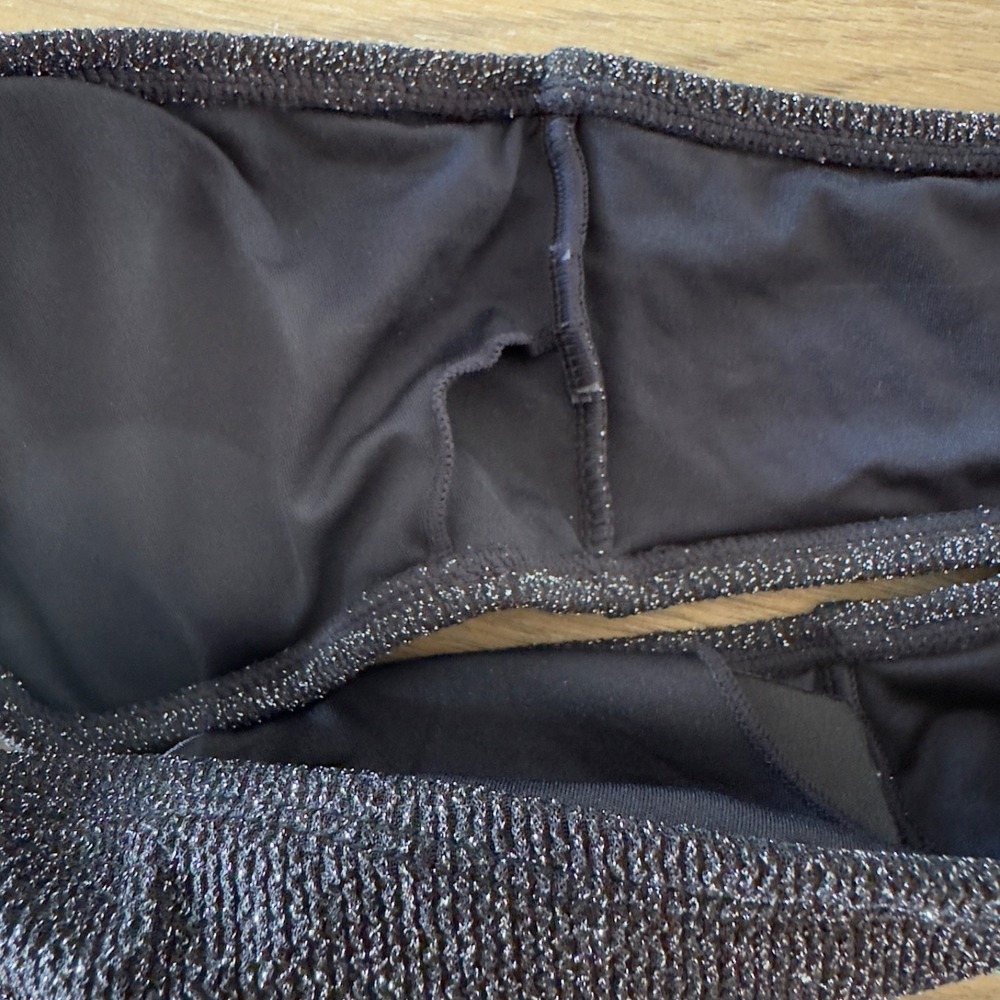 CorpoBonito By Andreia Black Lurex Bikini-Strapless Top‎ & High Waist Brief-$90 - Picture 9 of 13